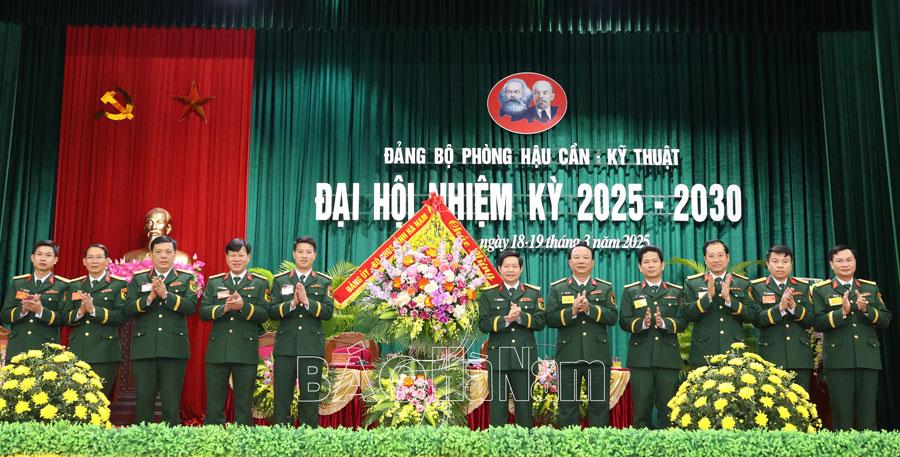 Đảng bộ Phòng Hậu cần – Kỹ thuật Bộ CHQS tỉnh tổ chức đại hội nhiệm kỳ 2025-2030
