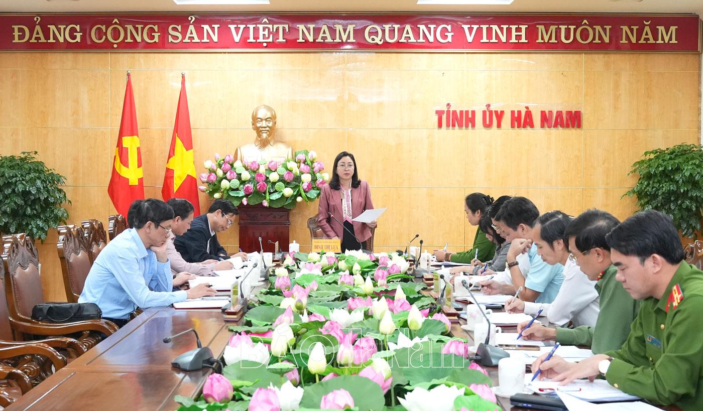 Tỉnh ủy nghe báo cáo triển khai số hóa hồ sơ đảng viên