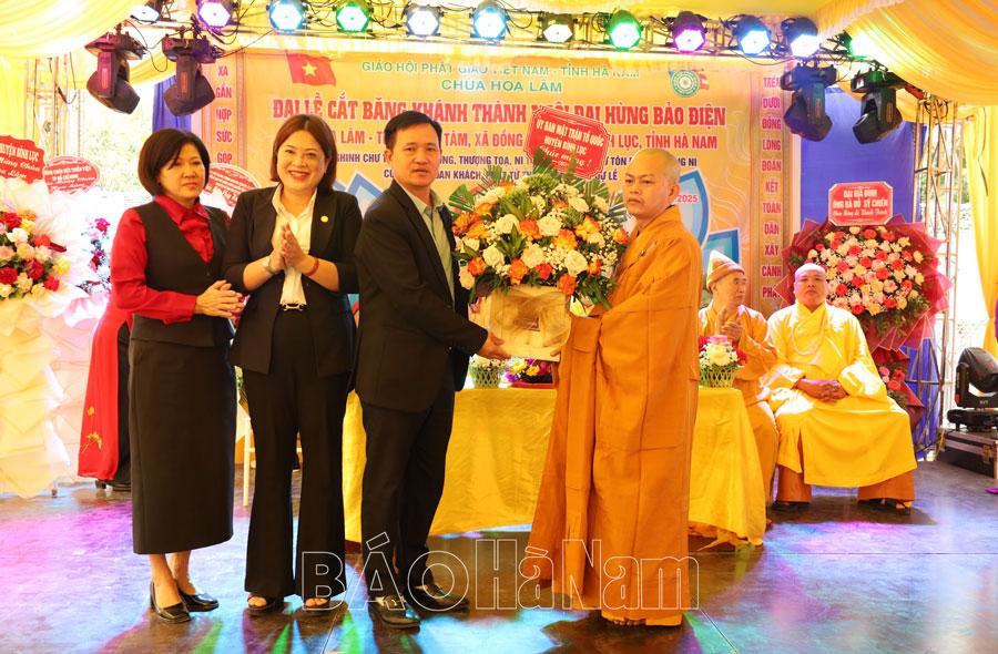 Khánh thành ngôi Đại hùng Bảo điện chùa Hoa Lâm