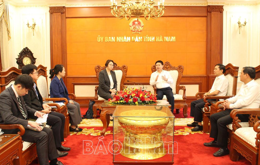 Đồng chí Bí thư Tỉnh ủy Trương Quốc Huy tiếp và làm việc với Tổng Giám đốc Công ty Honda Việt Nam