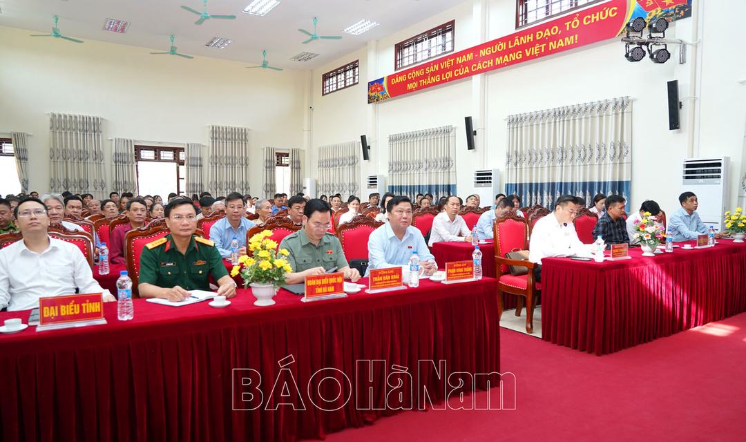 Đoàn ĐBQH tỉnh tiếp xúc cử tri xã Đồn Xá