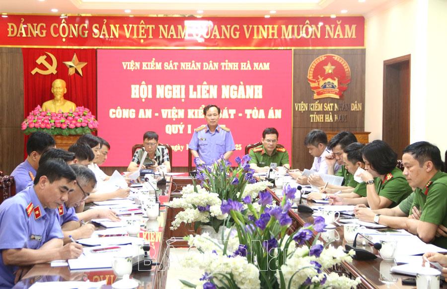 Ba ngành làm án triển khai công tác phối hợp hoạt động tố tụng hình sự quý II/2025