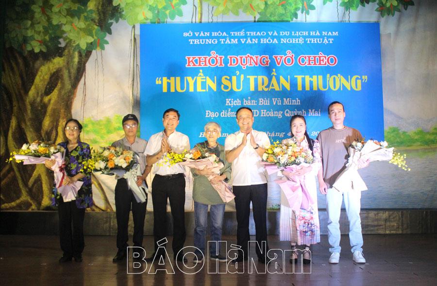 Khởi dựng vở chèo “Huyền sử Trần Thương”