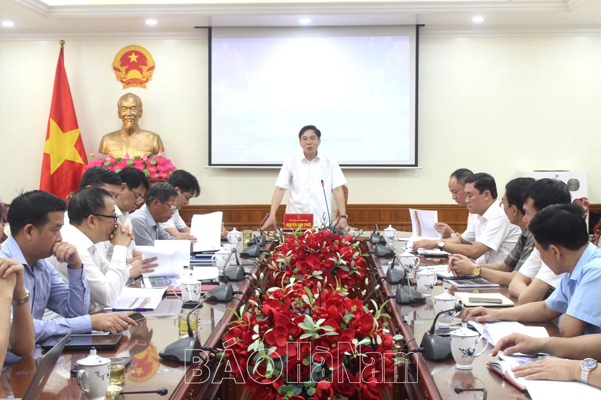 UBND tỉnh nghe báo cáo công tác chuẩn bị Khai mạc Tuần Văn hoá, Du lịch năm 2025