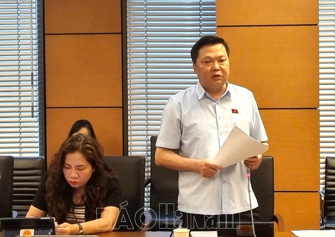 Đoàn đại biểu Quốc hội Hà Nam thảo luận ở tổ về các dự án luật