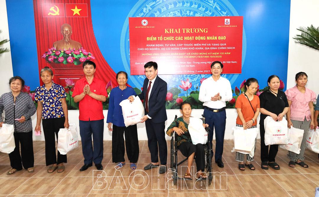 Hội Chữ thập đỏ tỉnh khai trương điểm tổ chức các hoạt động nhân đạo