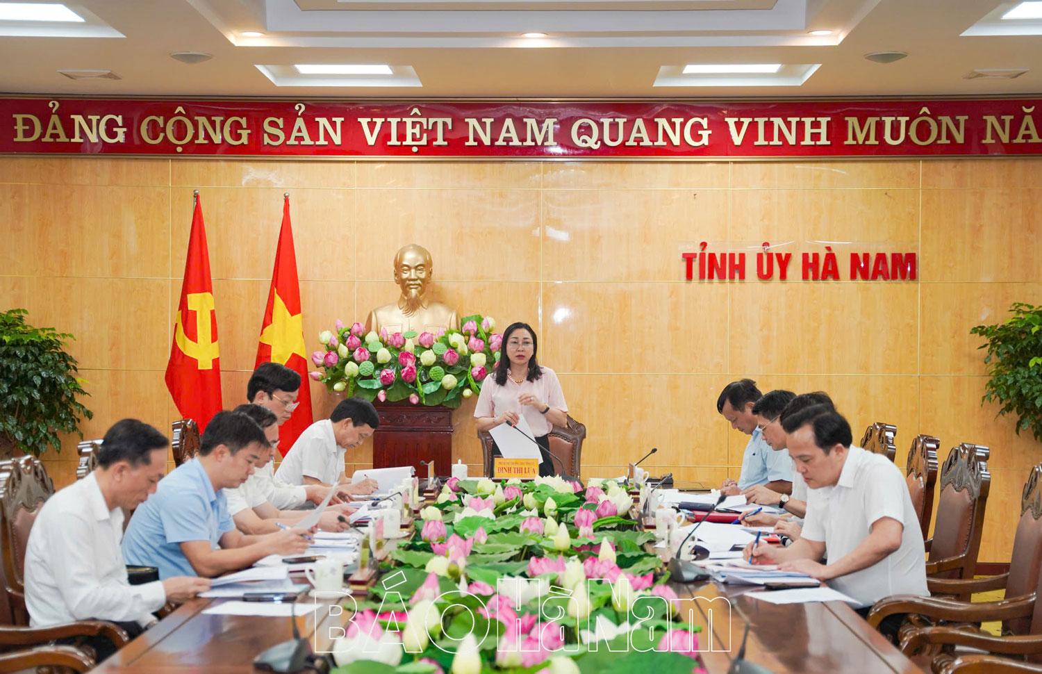 Hội nghị nghe báo cáo dự thảo Đề án hợp nhất cơ quan, đơn vị khối Đảng