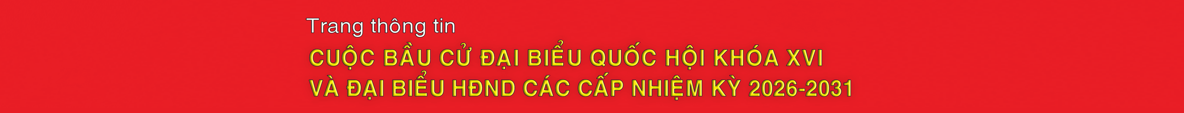 Banner Bầu cử đại biểu