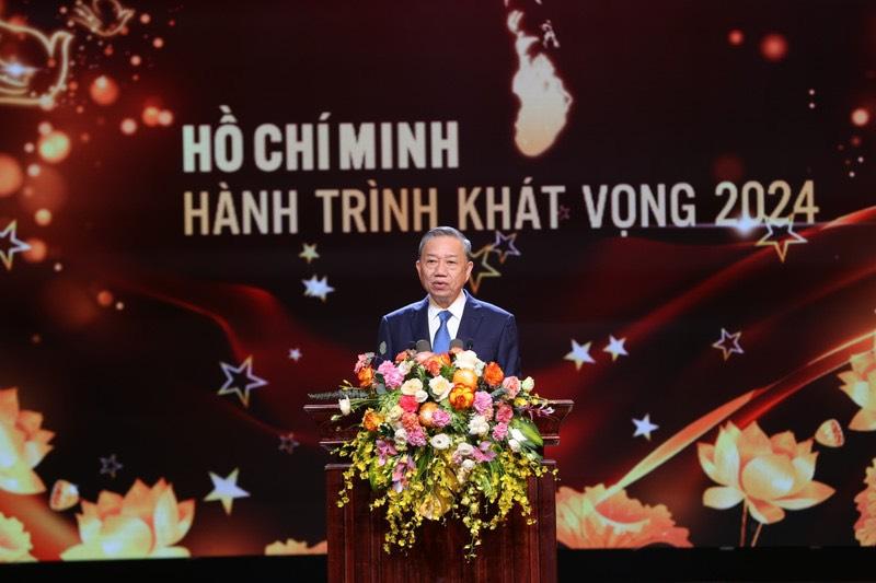 Tổng Bí thư Tô Lâm phát biểu chỉ đạo chương trình.
