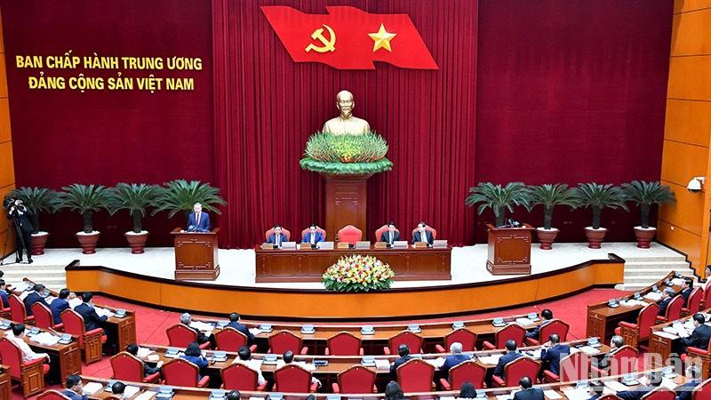 Quang cảnh Hội nghị Ban Chấp hành Trung ương Đảng khoá XIII.