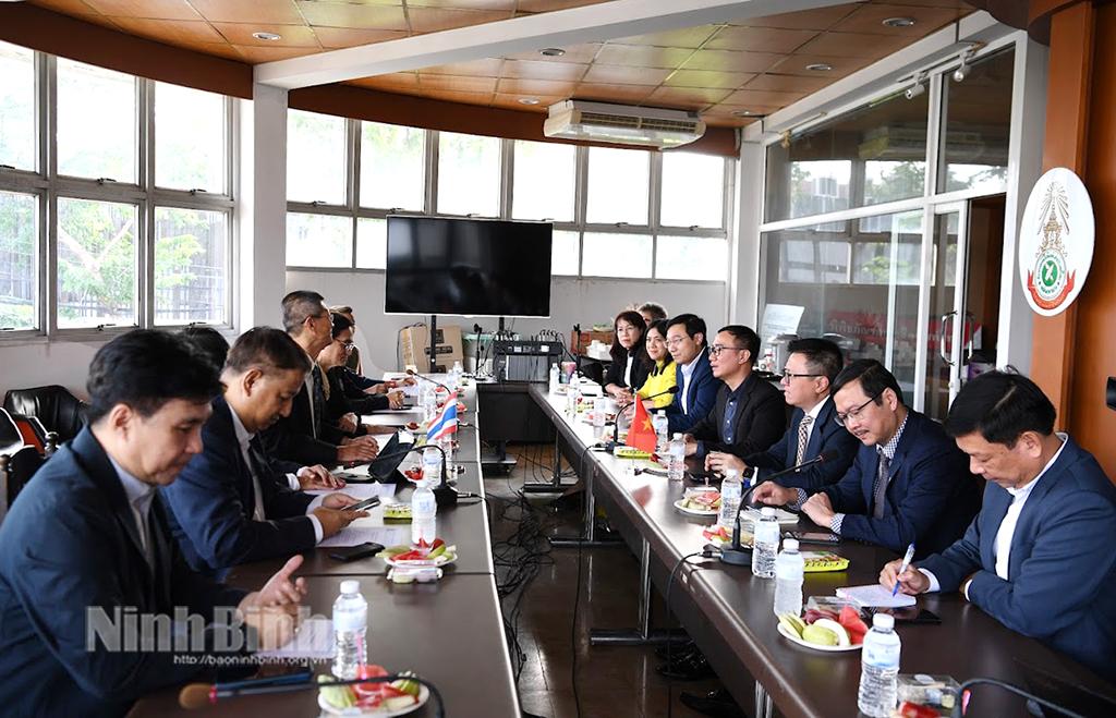 Đoàn đại biểu Hội Nhà báo Việt Nam hội đàm với Liên đoàn Nhà báo Thái Lan.