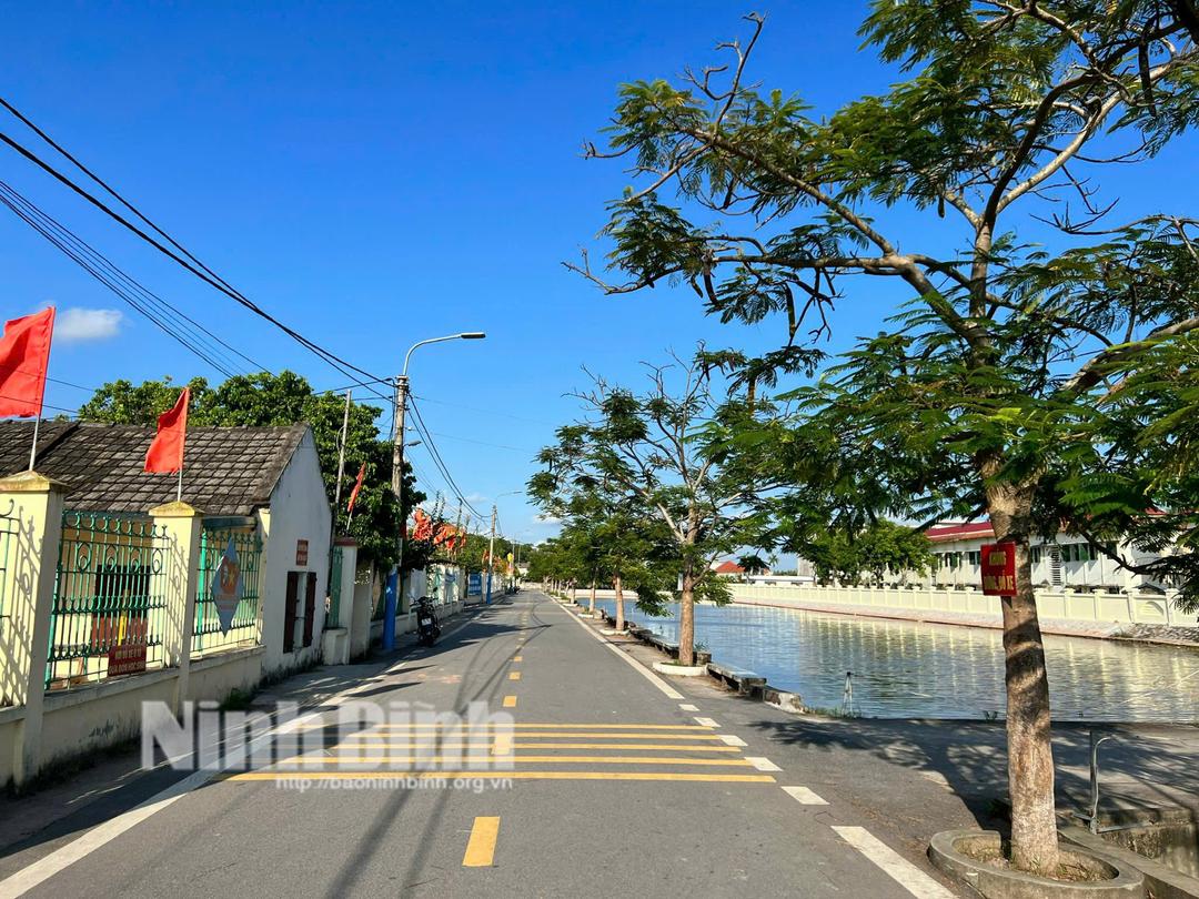 Xã Khánh Thành (Yên Khánh) đã đạt chuẩn xã nông thôn mới kiểu mẫu.