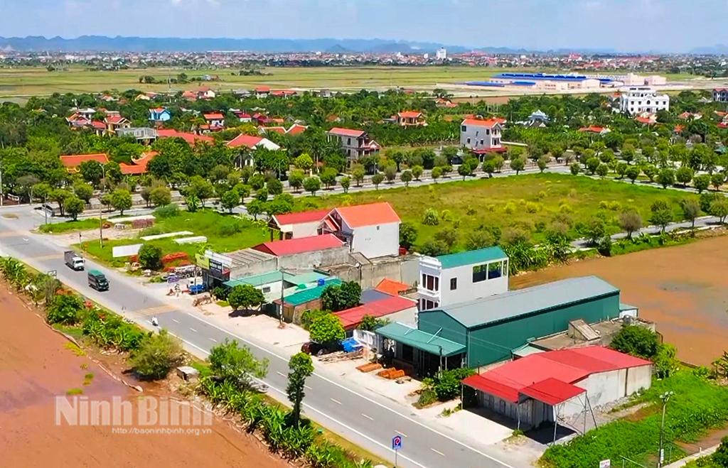 Diện mạo nông thôn mới ở Kim Sơn ngày càng khang trang.