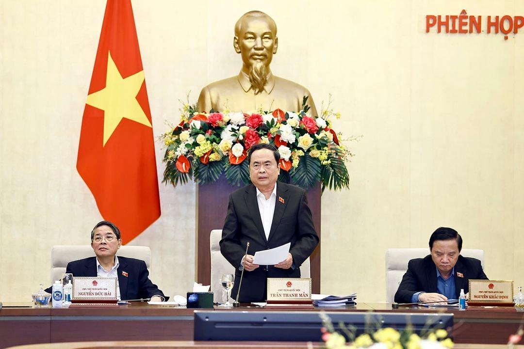 Chủ tịch Quốc hội Trần Thanh Mẫn phát biểu bế mạc Phiên họp.