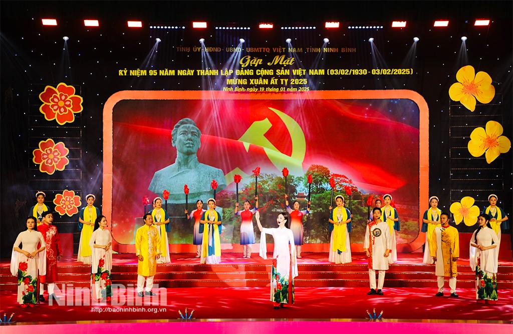 Chương trình nghệ thuật đặc sắc kỷ niệm 95 năm ngày thành lập Đảng, mừng Xuân Ất Tỵ 2025.