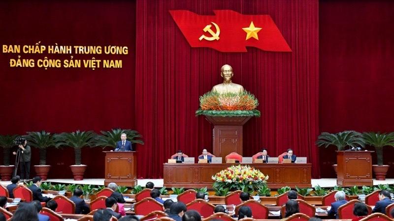 Quang cảnh khai mạc Hội nghị Ban Chấp hành Trung ương Đảng khóa XIII.