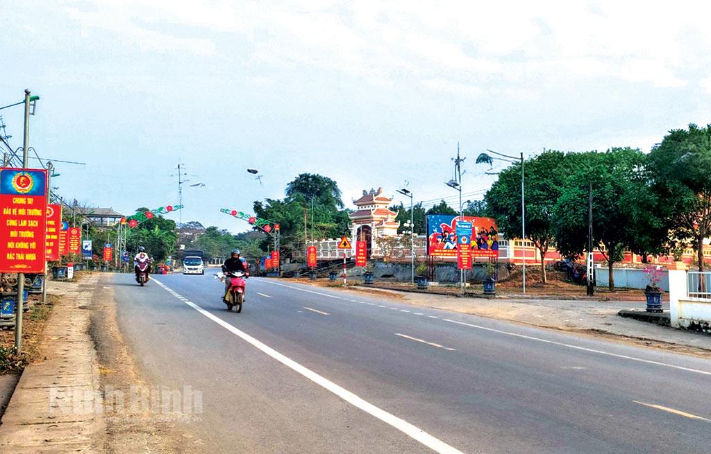 Diện mạo nông thôn mới trên quê hương của phong trào cách mạng ở Ninh Bình (xã Quỳnh Lưu, huyện Nho Quan).