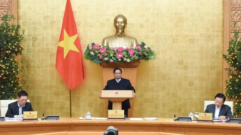 Thủ tướng Phạm Minh Chính chủ trì Phiên họp Chính phủ thường kỳ tháng 1.