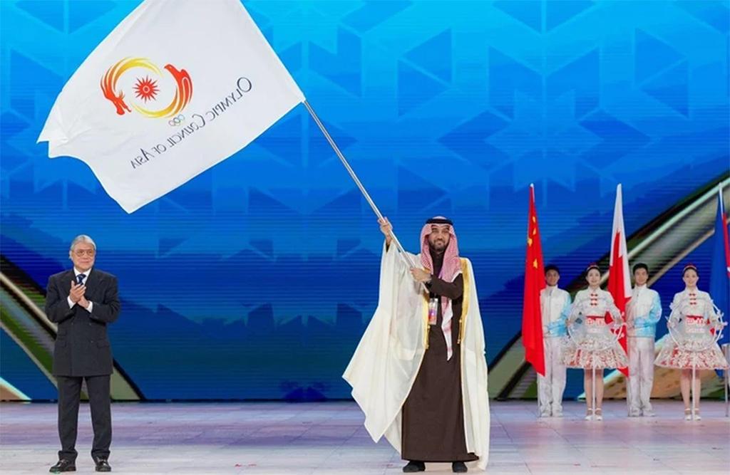 Saudi Arabia nhận cờ đăng cai Đại hội thể thao mùa đông châu Á lần thứ 10 năm 2029 từ Hội đồng Olympic châu Á. (Ảnh: Insidethegames)