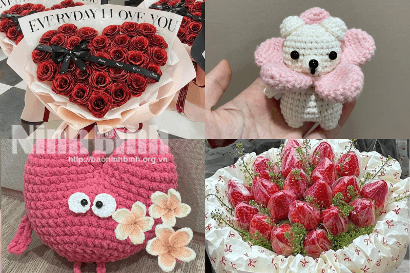 Các món quà độc đáo dịp 8/3 từ các gian hàng khởi nghiệp của giới trẻ.