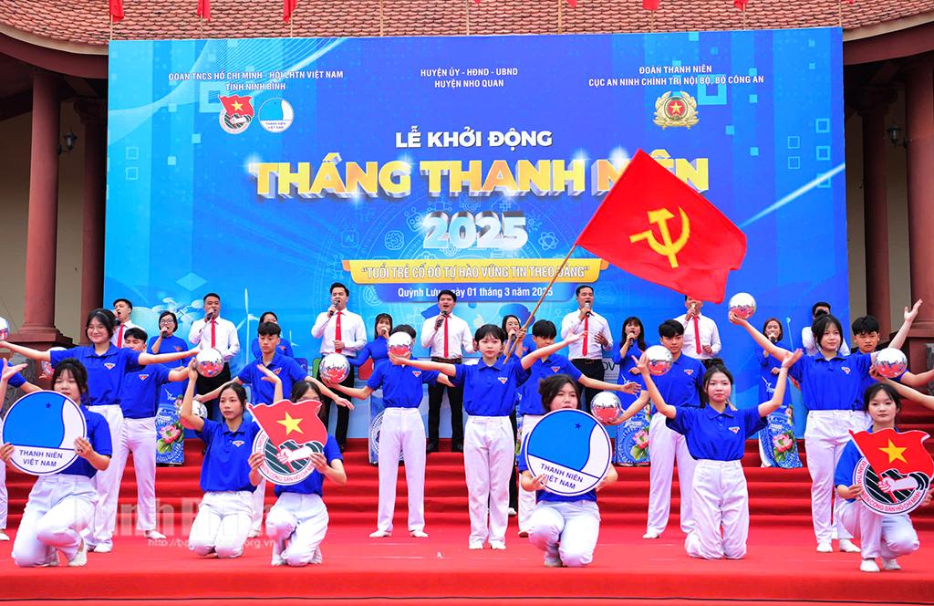 Lễ khởi động Tháng Thanh niên năm 2025. Ảnh: Trường Giang