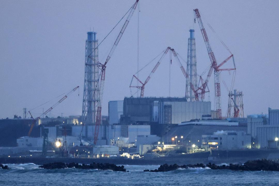 Nhà máy điện hạt nhân Fukushima Daiichi bị hư hại sau thảm họa động đất - sóng thần năm 2011, tại Namie, tỉnh Fukushima, Nhật Bản.