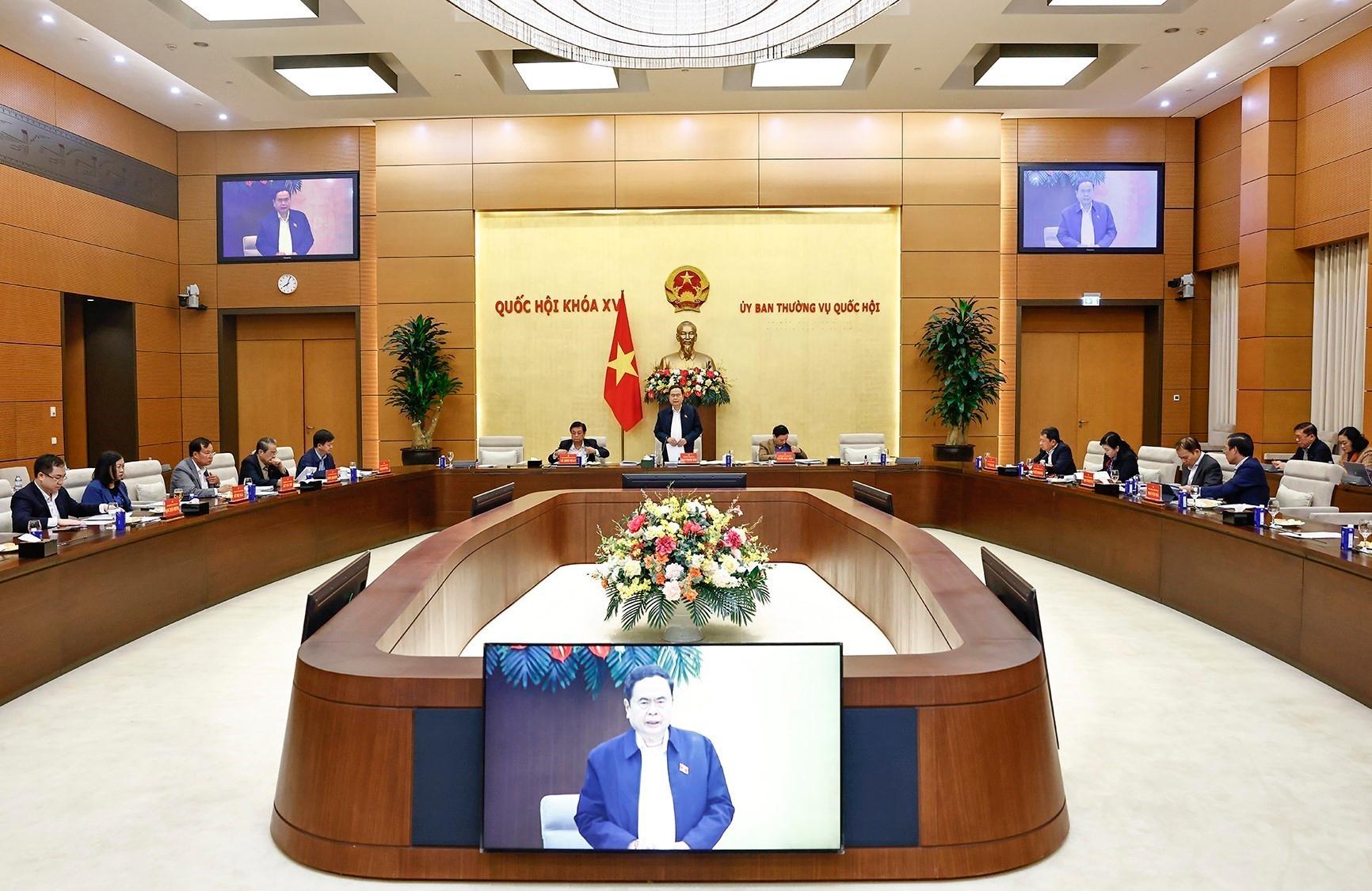 Chủ tịch Quốc hội Trần Thanh Mẫn chủ trì phiên họp.