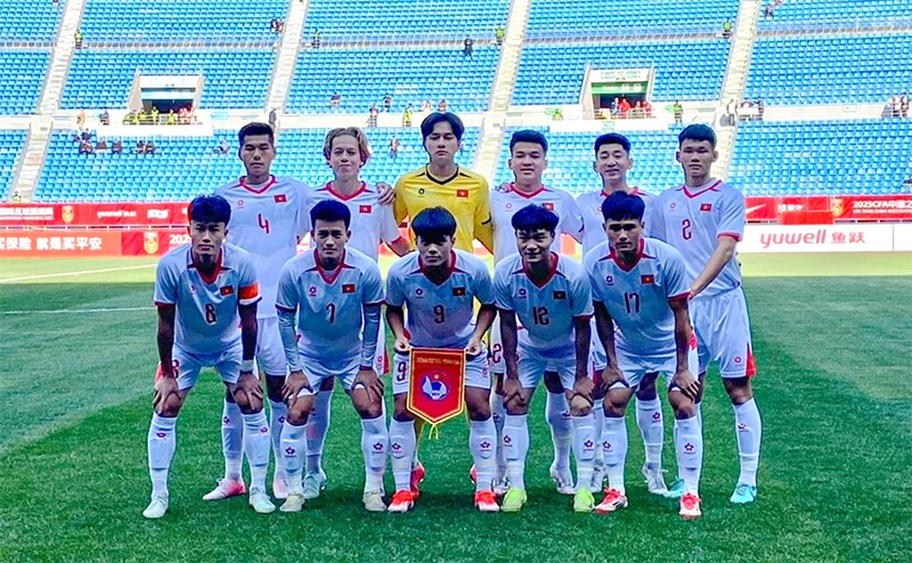 Đội tuyển U22 Việt Nam giành 1 điểm trước đối thủ mạnh U22 Hàn Quốc. (Ảnh: VFF)