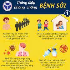 Thông điệp phòng, phống bệnh sởi.