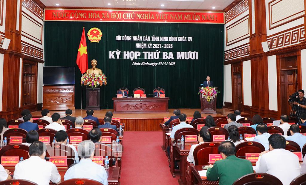 Quang cảnh khai mạc Kỳ họp thứ 30, HĐND tỉnh khóa XV.