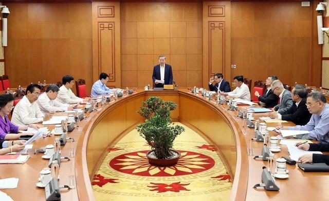 Tổng Bí thư Tô Lâm, Trưởng Tiểu ban Nhân sự Đại hội XIV của Đảng. (Ảnh: TTXVN)