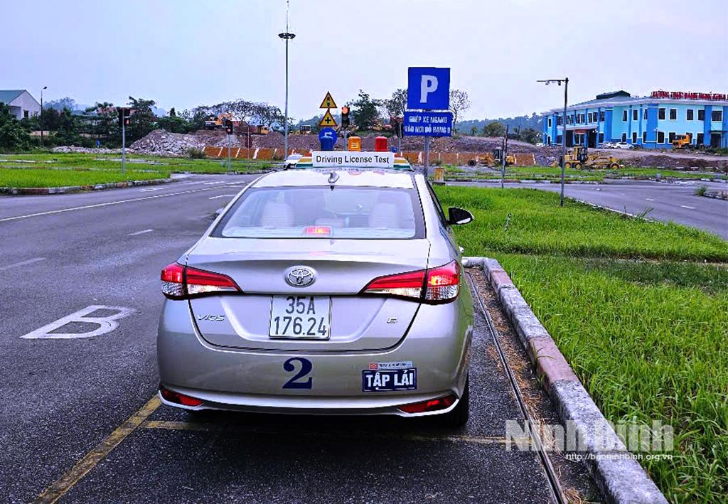 Phần thi thực hành trong kỳ sát hạch.