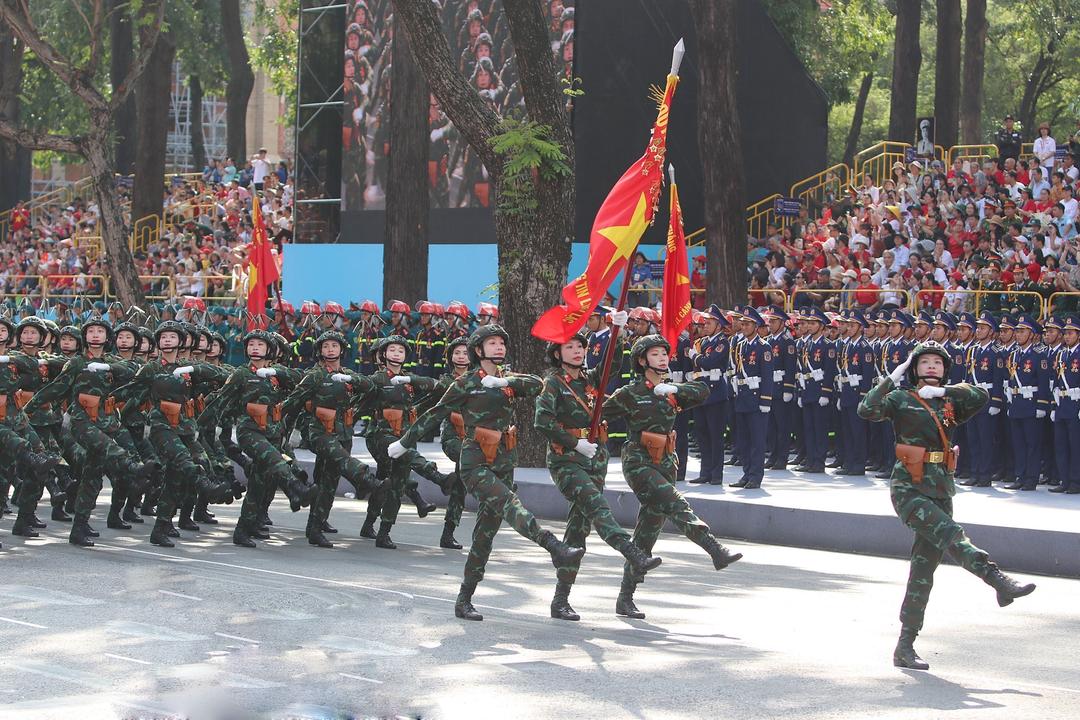 Các khối của lực lượng Quân đội nhân dân Việt Nam tham gia tổng duyệt.