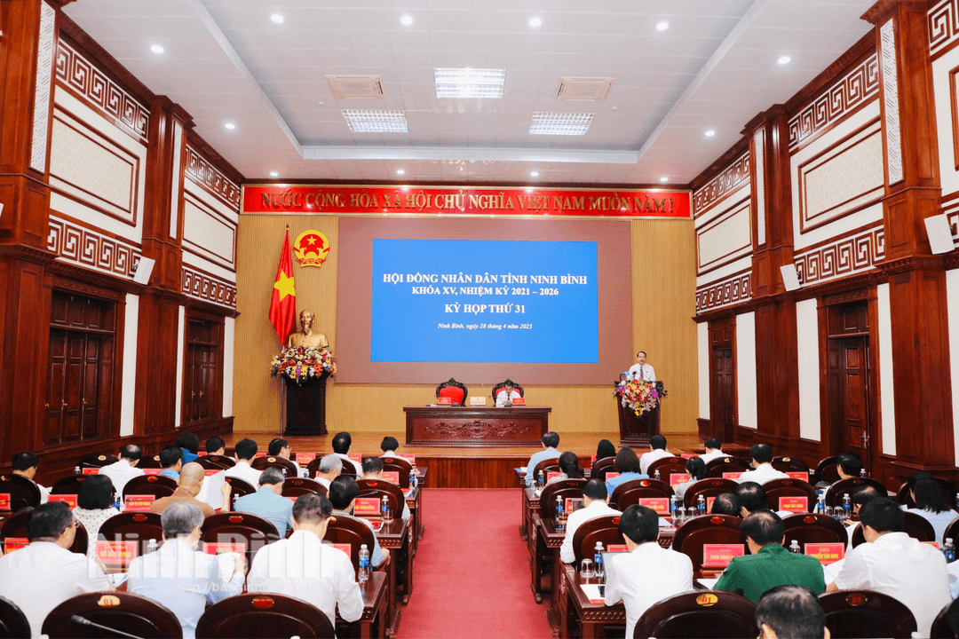 Quang cảnh Kỳ họp thứ 31, HĐND tỉnh khoá XV.