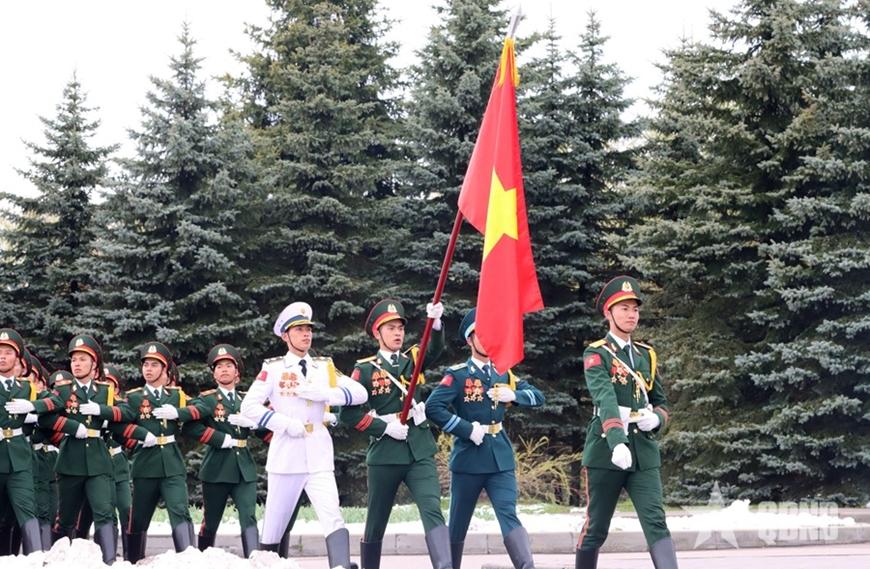 Đoàn Quân đội nhân dân Việt Nam luyện tập chuẩn bị cho lễ duyệt binh.