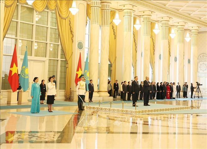 Lễ đón Tổng Bí thư Tô Lâm và Phu nhân thăm cấp Nhà nước tới Cộng hòa Kazakhstan.