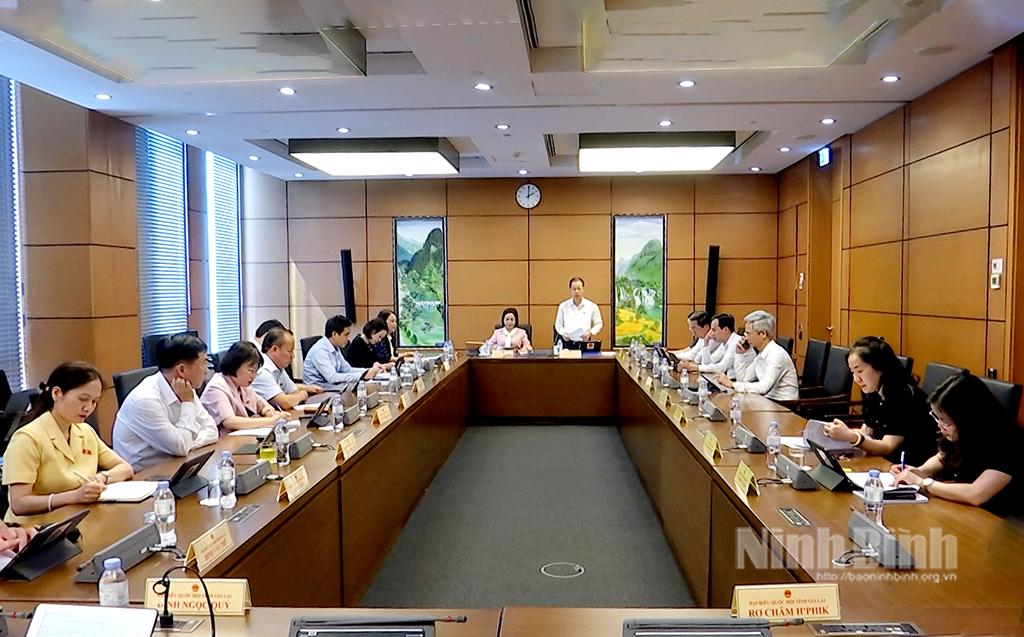 Quang cảnh buổi thảo luận Tổ chiều 7/5/2025.