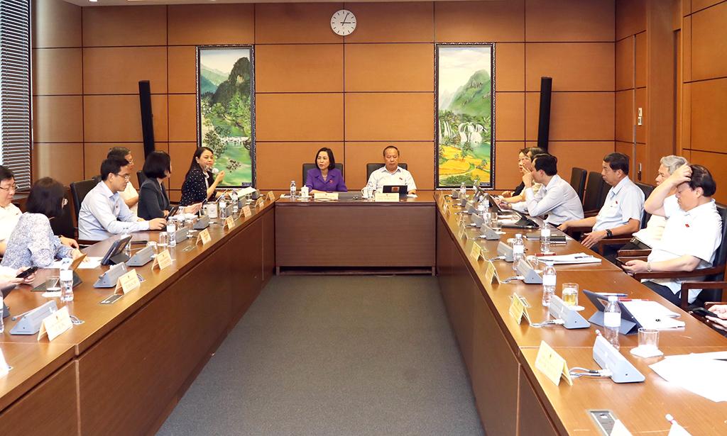 Các đại biểu dự thảo luận tại Tổ.