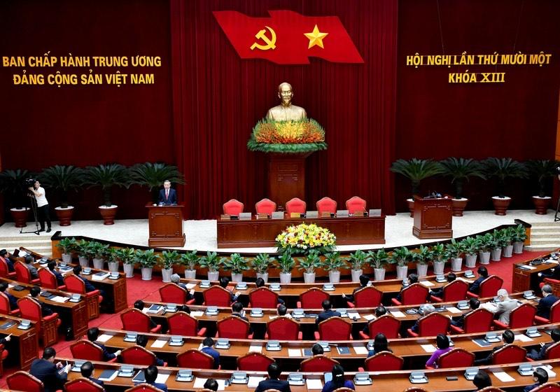 Hội nghị Trung ương 11 khóa XIII đã quyết nghị nhiều nội dung có ý nghĩa chiến lược đối với sự phát triển của đất nước. (Ảnh: Đăng Khoa)