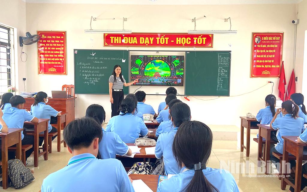 Trường THCS Ninh Sơn dạy học gắn với di sản văn hóa.