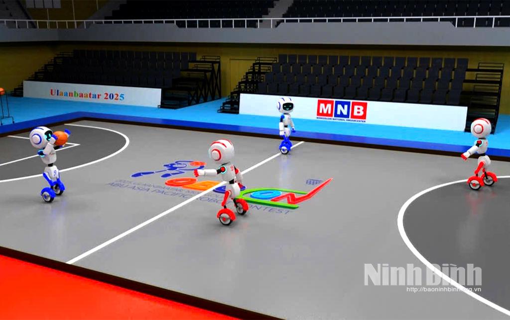 Mô hình về luật chơi Robocon Việt Nam 2025.