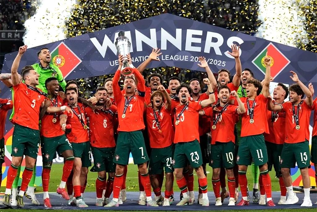 Bồ Đào Nha vô địch Nations League 2024-25. (Nguồn: AP)