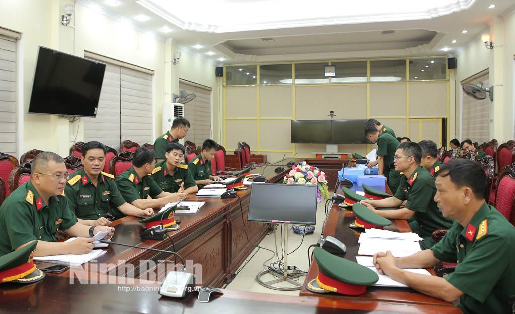 Bộ Tham mưu Quân khu 3 kiểm tra kết quả xây dựng, điều chỉnh Quyết tâm A, Kế hoạch tác chiến và triển khai tổ chức quân sự địa phương khi tổ chức bộ chính quyền địa phương 2 cấp.