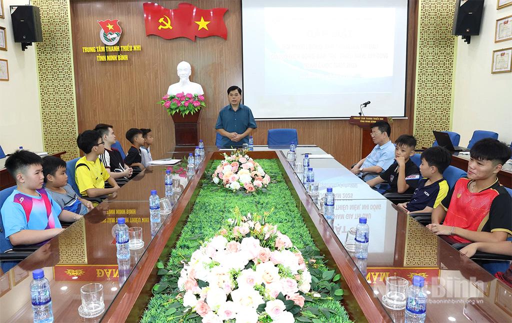 Liên đoàn Bóng bàn tỉnh Ninh Bình tổ chức gặp mặt Đội tuyển Bóng bàn Ninh Bình tham gia Giải.