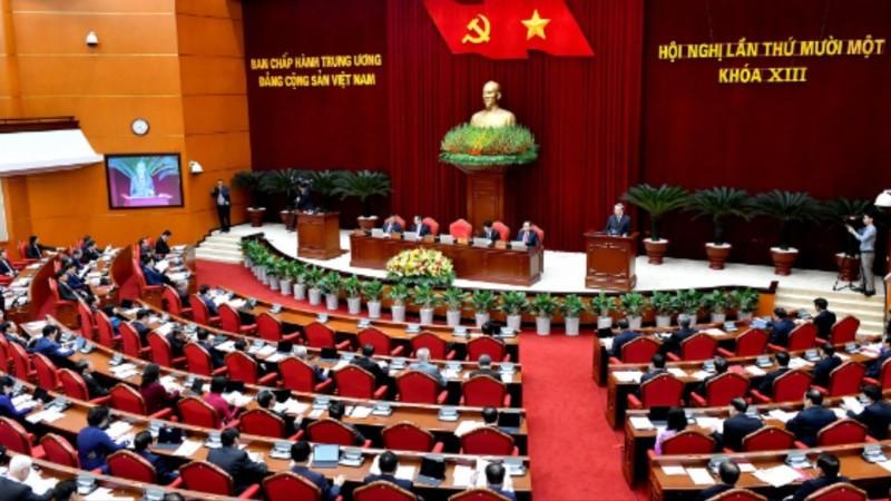 Sau Hội nghị Trung ương 11, khóa XIII, Bộ Chính trị, Ban Bí thư đã ban hành một số Kết luận về tập trung lãnh đạo, chỉ đạo hoàn thiện tổ chức bộ máy của hệ thống chính trị; củng cố, kiện toàn, nâng cao chất lượng hoạt động của các tổ chức cơ sở đảng, đáp ứng yêu cầu, nhiệm vụ trong tình hình mới. (Ảnh: Đăng Khoa)