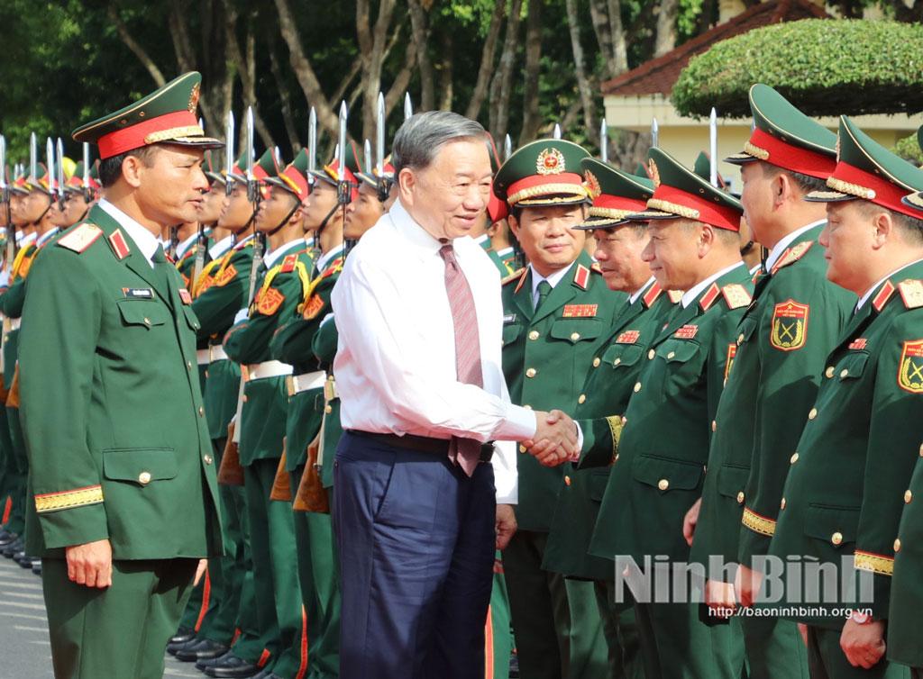 Tổng Bí thư Tô Lâm thăm và làm việc tại Quân đoàn 12.