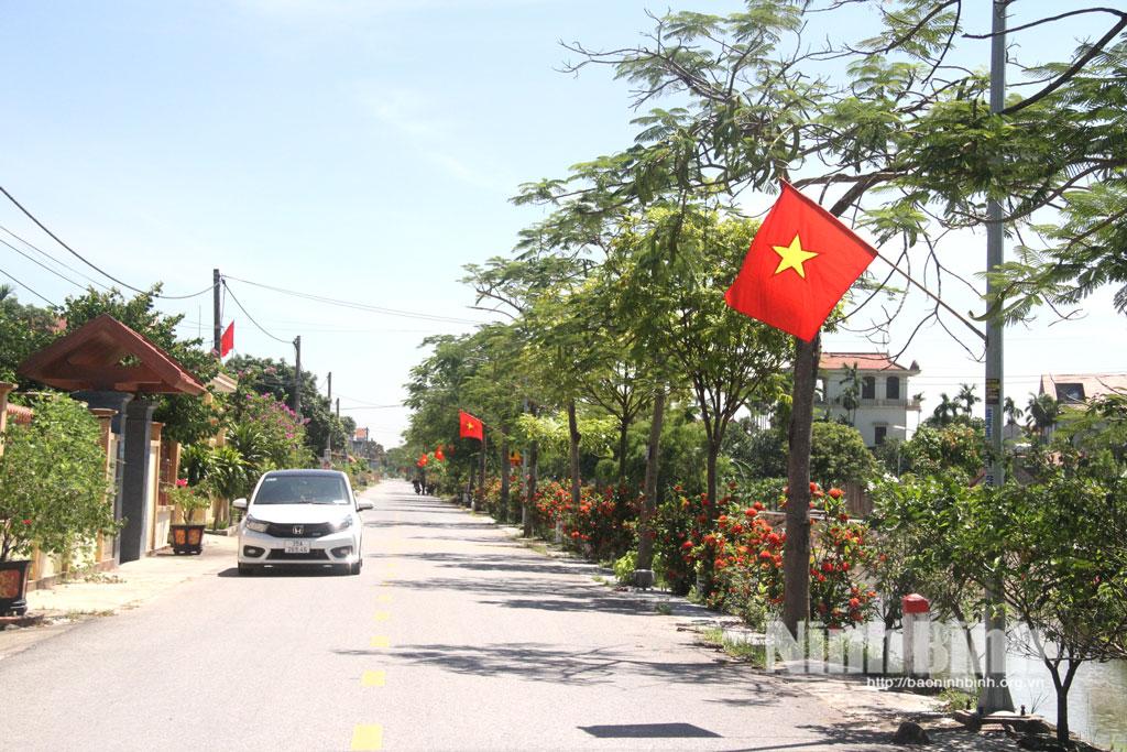 Một góc nông thôn mới xã Khánh Trung hôm nay.