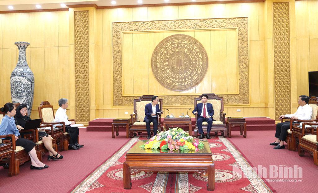 Quang cảnh buổi tiếp.