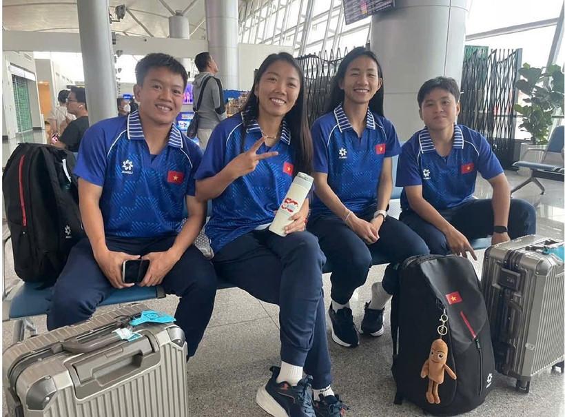 Đội tuyển nữ Việt Nam lên đường sang Thái Lan, sẵn sàng bảo vệ huy chương Vàng SEA Games. (Nguồn: VFF)
