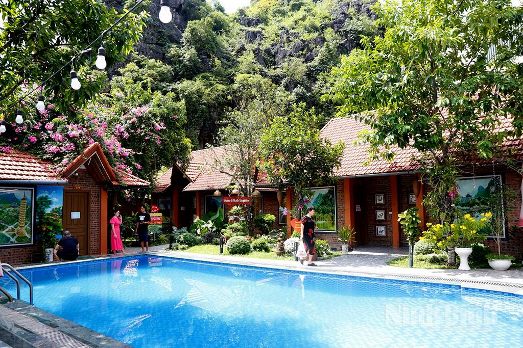 Một góc Tamcoc Friends Homestay (Tổ dân phố Đam Khê Trong, phường Nam Hoa Lư).